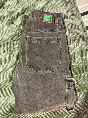 Gypsy Junkies Black Washed Carpenter Jeans with Patch (bought for $160)